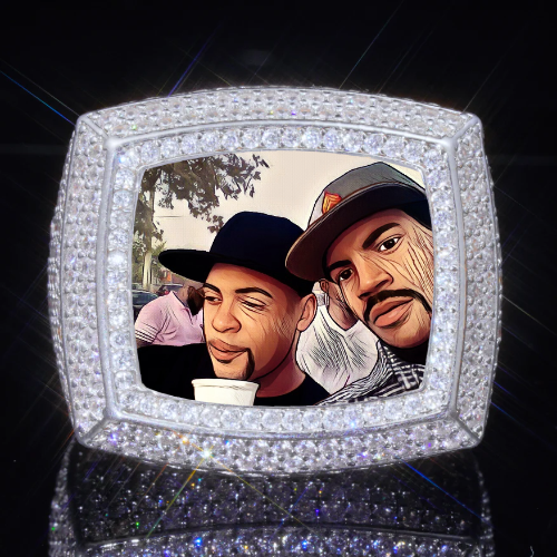 3D CUSTOM PICTURE ICED RING
