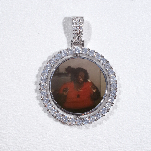 3D Spinning 2-Faced Custom Picture Pendant