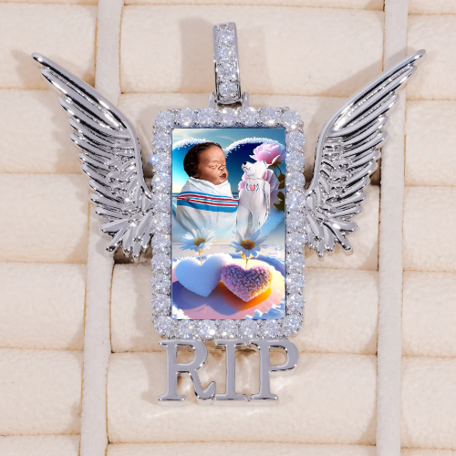 RIP WING 3D CUSTOM PICTURE PENDANT
