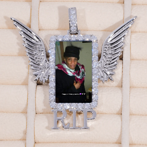 RIP WING 3D CUSTOM PICTURE PENDANT