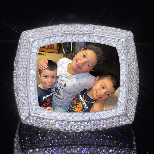 3D CUSTOM PICTURE ICED RING
