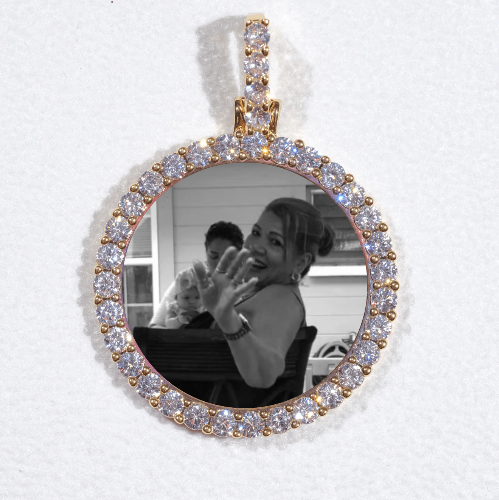 3D CIRCLE CUSTOM PICTURE PENDANT SMALL SIZE
