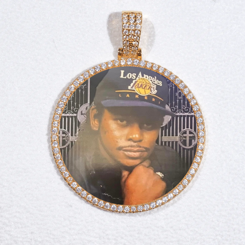 MEDIUM 3D CIRCLE CUSTOM PICTURE PENDANT