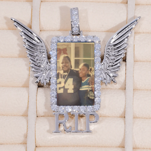 RIP WING 3D CUSTOM PICTURE PENDANT