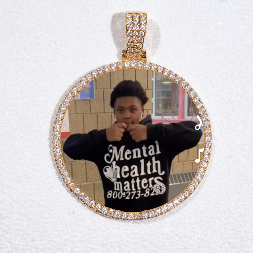 MEDIUM 3D CIRCLE CUSTOM PICTURE PENDANT