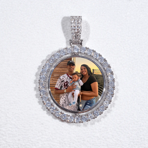 3D Spinning 2-Faced Custom Picture Pendant