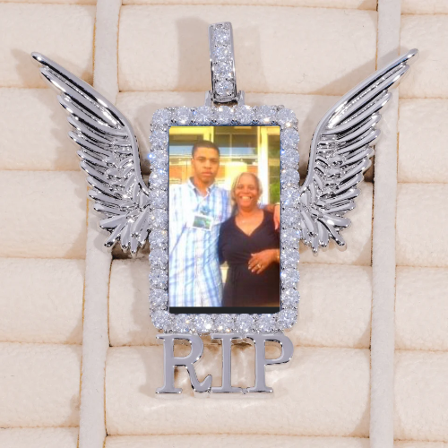RIP WING 3D CUSTOM PICTURE PENDANT