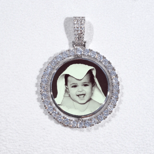 3D Spinning 2-Faced Custom Picture Pendant