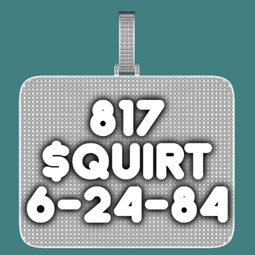CUSTOM LETTER NECKLACE 3D BIG SQUARE