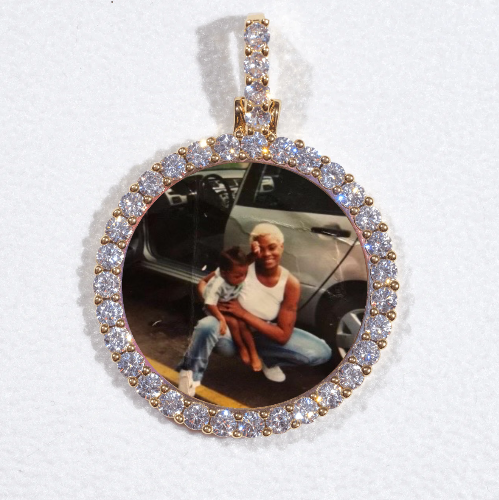 3D CIRCLE CUSTOM PICTURE PENDANT SMALL SIZE