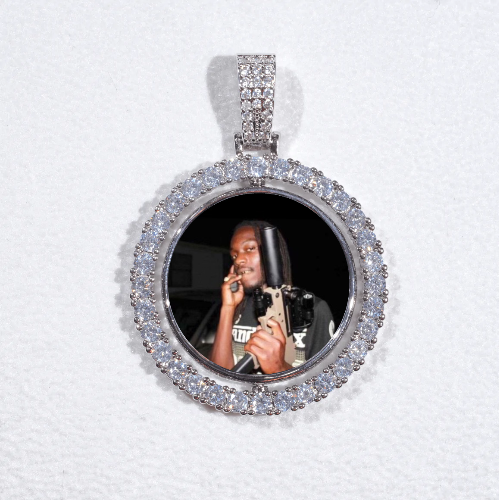 3D Spinning 2-Faced Custom Picture Pendant