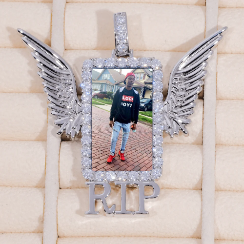 RIP WING 3D CUSTOM PICTURE PENDANT