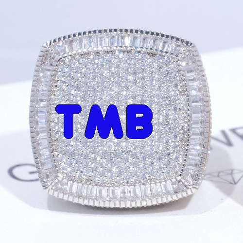 CUSTOM LETTER 3D ICED RING