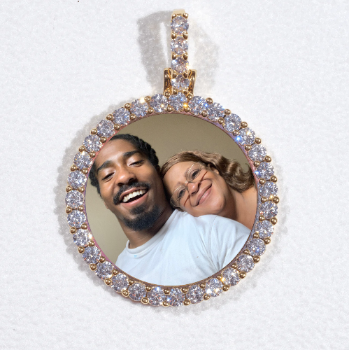 3D CIRCLE CUSTOM PICTURE PENDANT SMALL SIZE