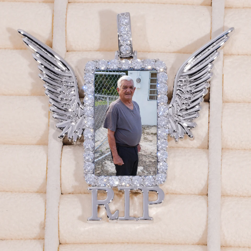 RIP WING 3D CUSTOM PICTURE PENDANT