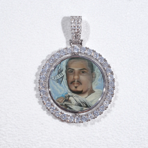 3D Spinning 2-Faced Custom Picture Pendant