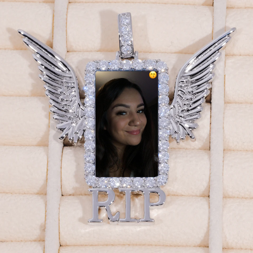 RIP WING 3D CUSTOM PICTURE PENDANT
