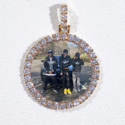 3D CIRCLE CUSTOM PICTURE PENDANT SMALL SIZE