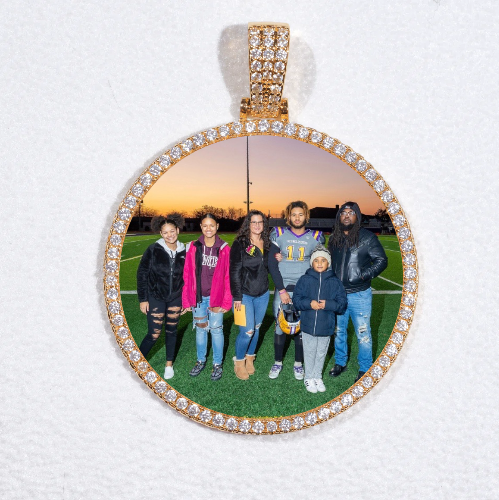 MEDIUM 3D CIRCLE CUSTOM PICTURE PENDANT