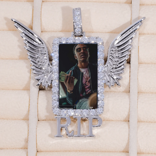 RIP WING 3D CUSTOM PICTURE PENDANT