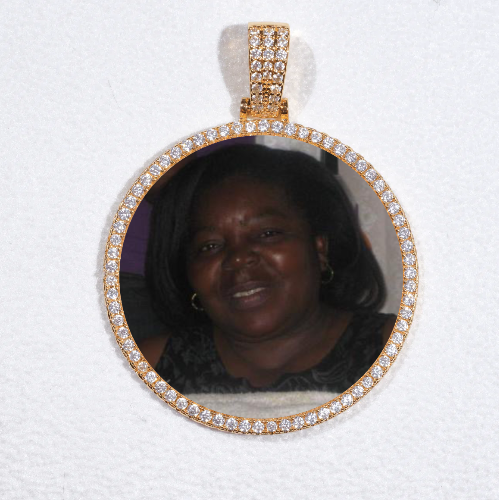 MEDIUM 3D CIRCLE CUSTOM PICTURE PENDANT