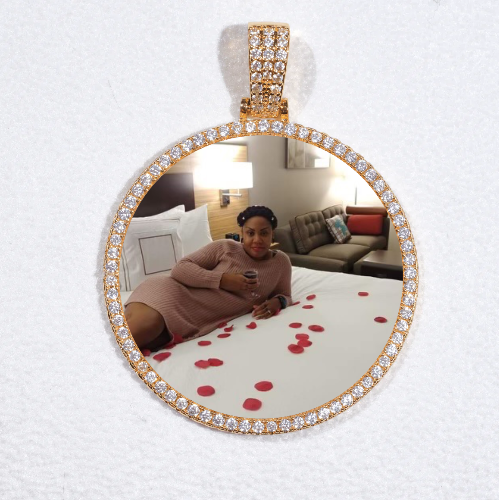 MEDIUM 3D CIRCLE CUSTOM PICTURE PENDANT