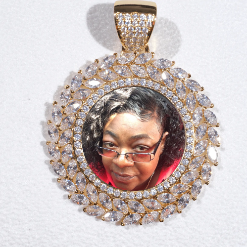 Large 3D Wheat Ear Custom Picture Pendant