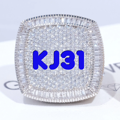 CUSTOM LETTER 3D ICED RING