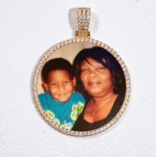 MEDIUM 3D CIRCLE CUSTOM PICTURE PENDANT