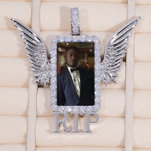 RIP WING 3D CUSTOM PICTURE PENDANT