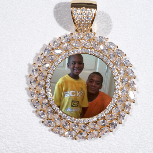 Large 3D Wheat Ear Custom Picture Pendant
