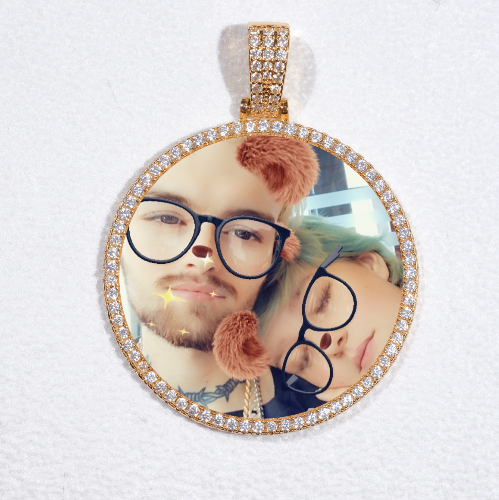 MEDIUM 3D CIRCLE CUSTOM PICTURE PENDANT