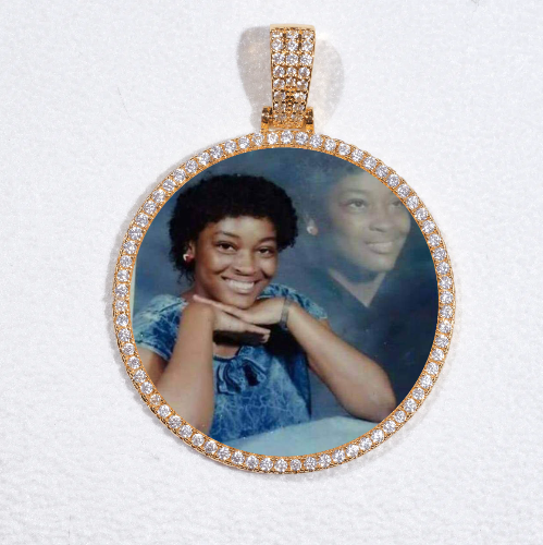MEDIUM 3D CIRCLE CUSTOM PICTURE PENDANT