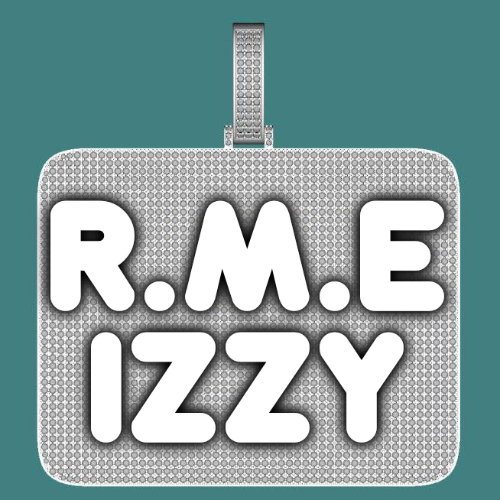 CUSTOM LETTER NECKLACE 3D BIG SQUARE
