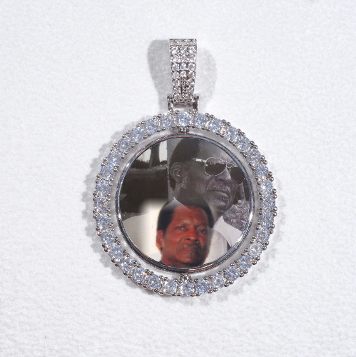 3D Spinning 2-Faced Custom Picture Pendant