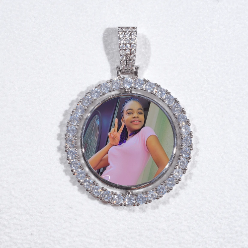 3D Spinning 2-Faced Custom Picture Pendant
