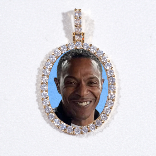 3D Oval Custom Picture Pendant