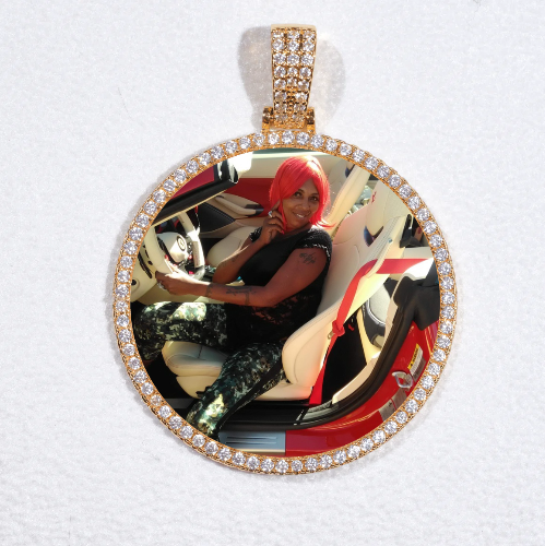 MEDIUM 3D CIRCLE CUSTOM PICTURE PENDANT
