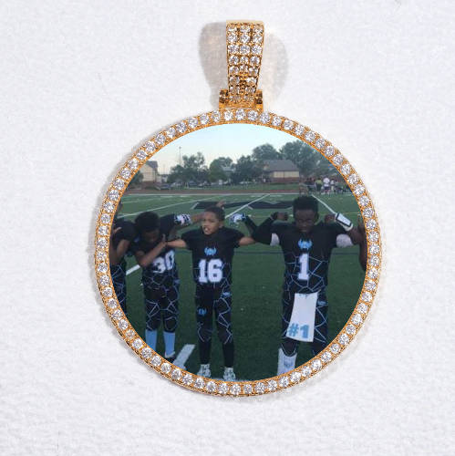 MEDIUM 3D CIRCLE CUSTOM PICTURE PENDANT