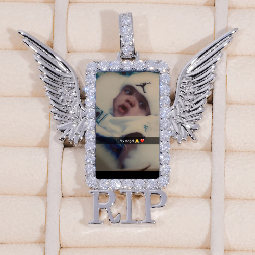 RIP WING 3D CUSTOM PICTURE PENDANT