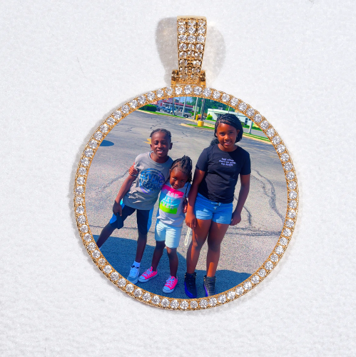 MEDIUM 3D CIRCLE CUSTOM PICTURE PENDANT