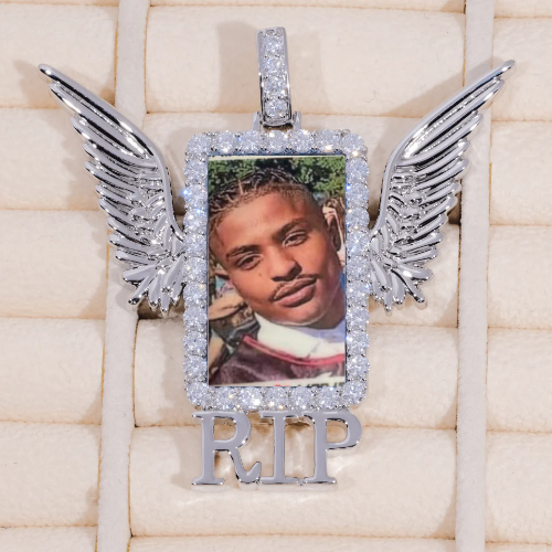 RIP WING 3D CUSTOM PICTURE PENDANT