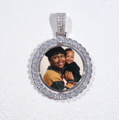 3D Spinning 2-Faced Custom Picture Pendant