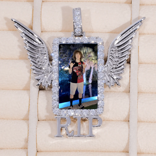 RIP WING 3D CUSTOM PICTURE PENDANT