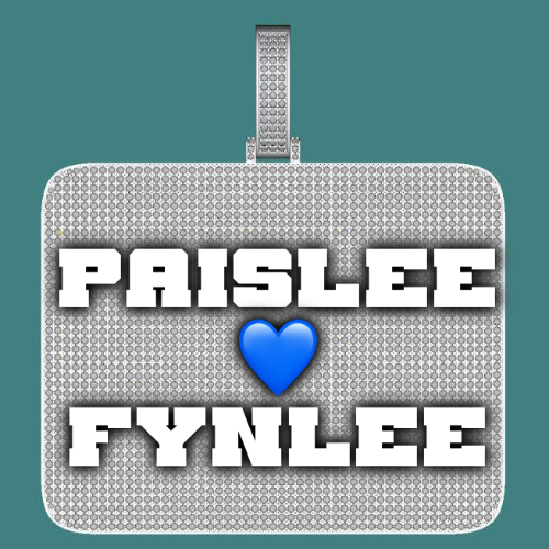 CUSTOM LETTER NECKLACE 3D BIG SQUARE