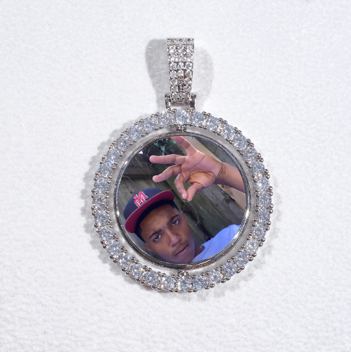 3D Spinning 2-Faced Custom Picture Pendant