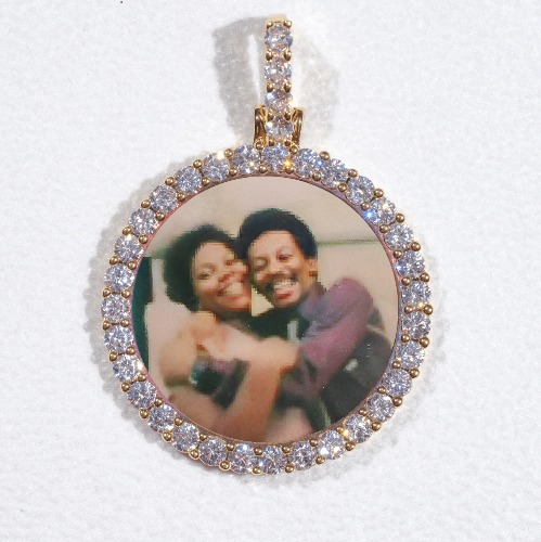 3D CIRCLE CUSTOM PICTURE PENDANT SMALL SIZE