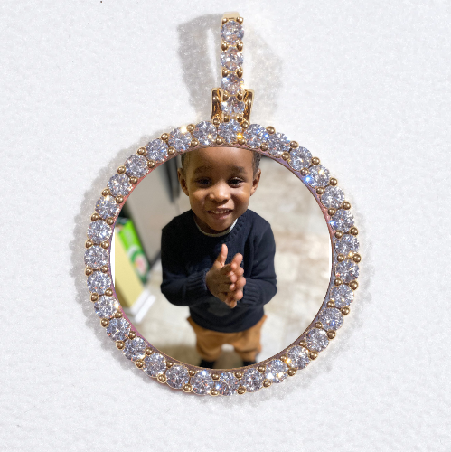 3D CIRCLE CUSTOM PICTURE PENDANT SMALL SIZE