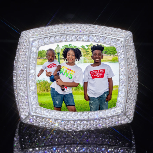3D CUSTOM PICTURE ICED RING