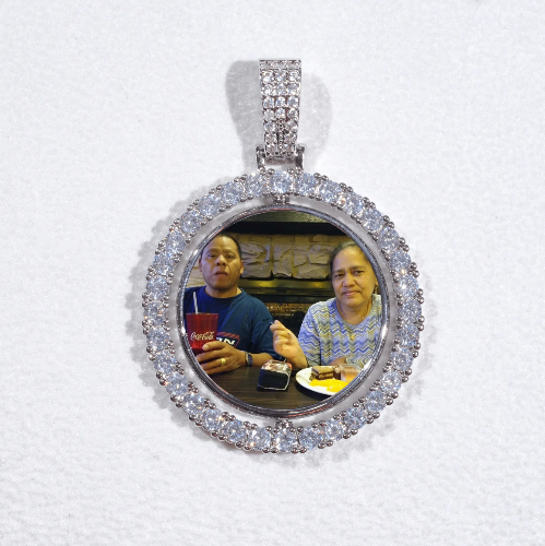 3D Spinning 2-Faced Custom Picture Pendant